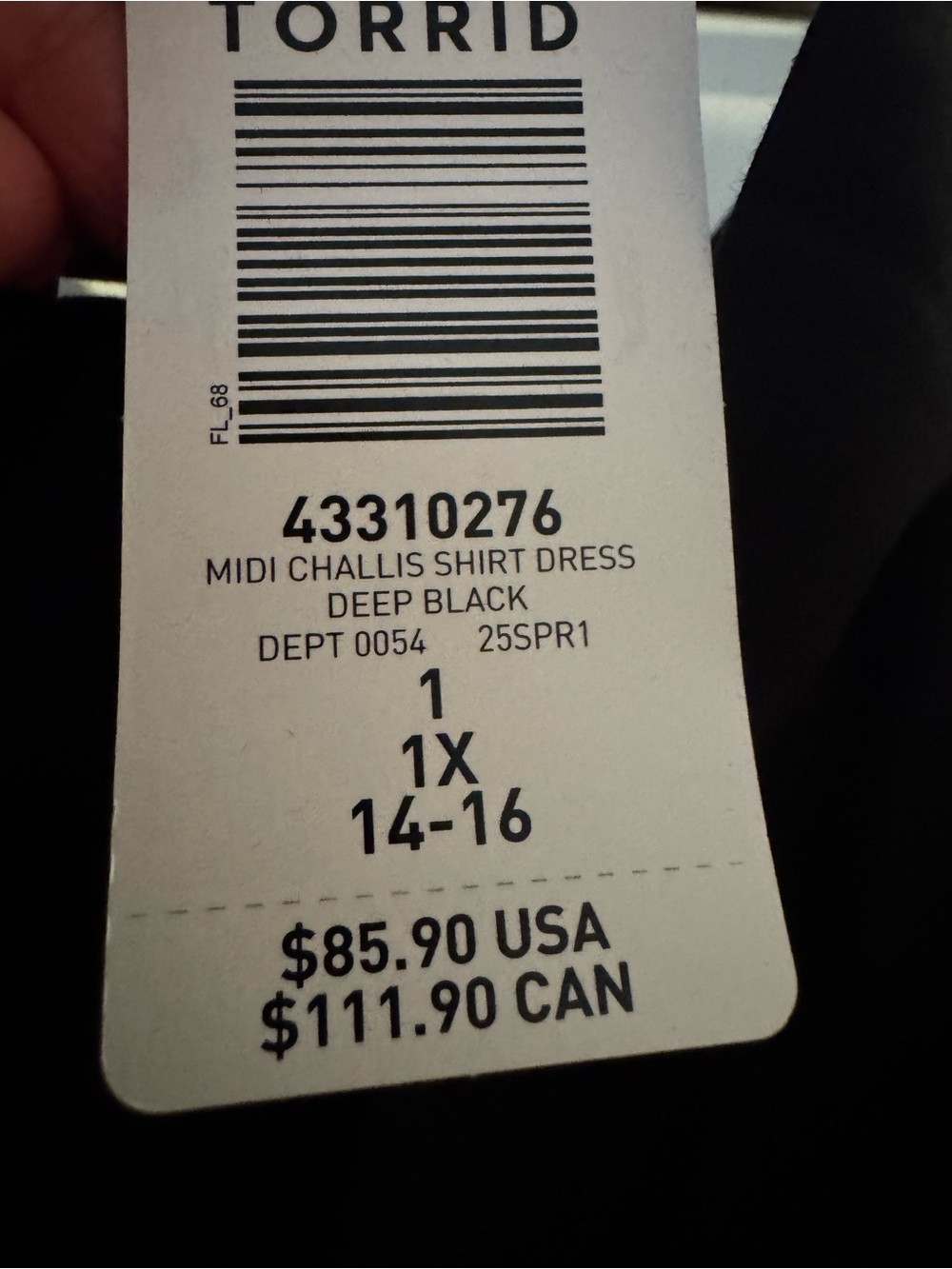 NWT Torrid Midi Challis Shirt Dress - Picture 4 of 4